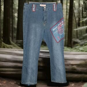 Womens Jeans 18W Graphic Art and Pockets NEESO